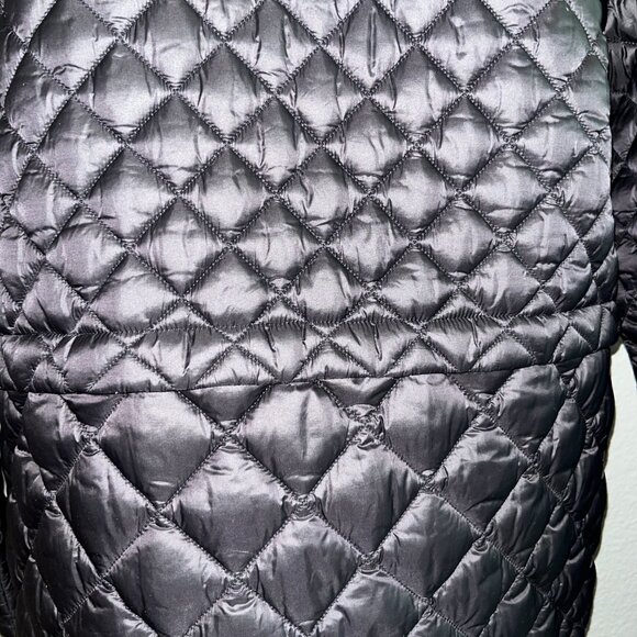 ATHLETA WHISPER FEATHERLESS PUFFER JACKET - DIAMOND QUILTING - BLACK - NWOT - M - Picture 7 of 13